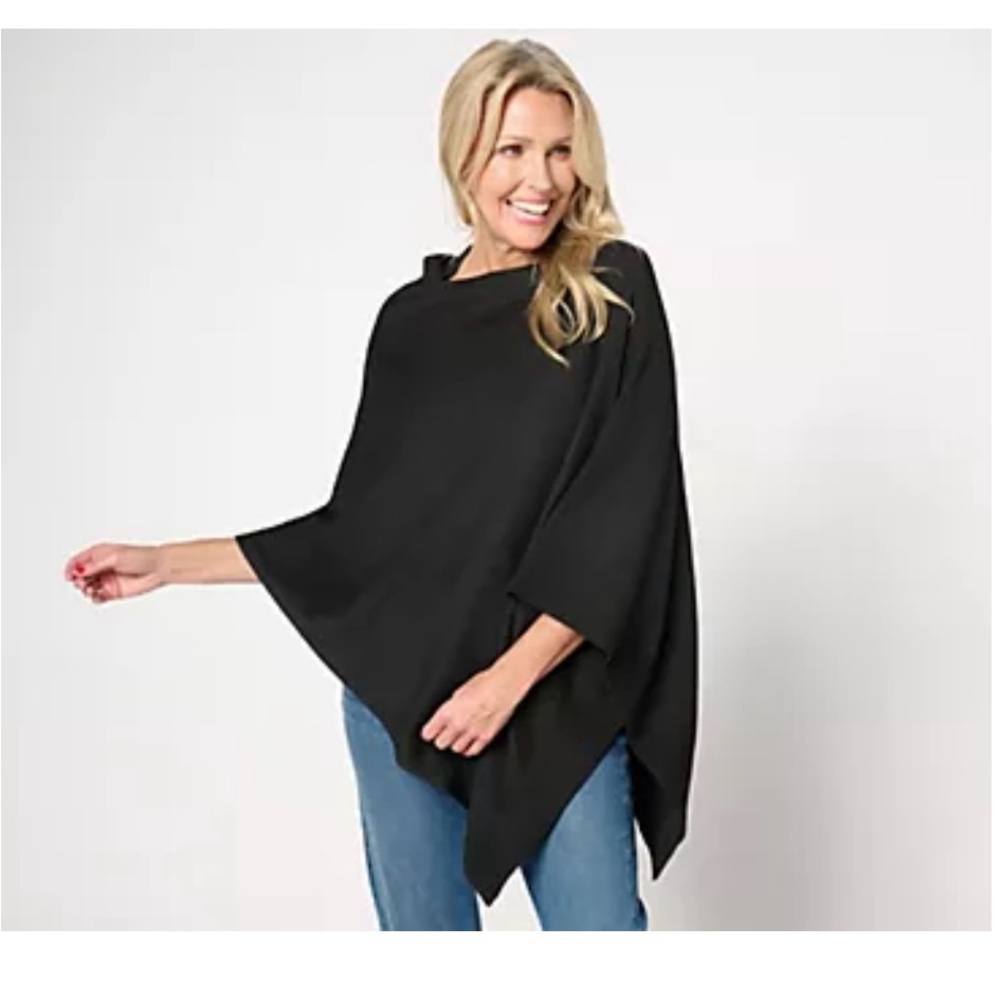 Stylish Black Poncho